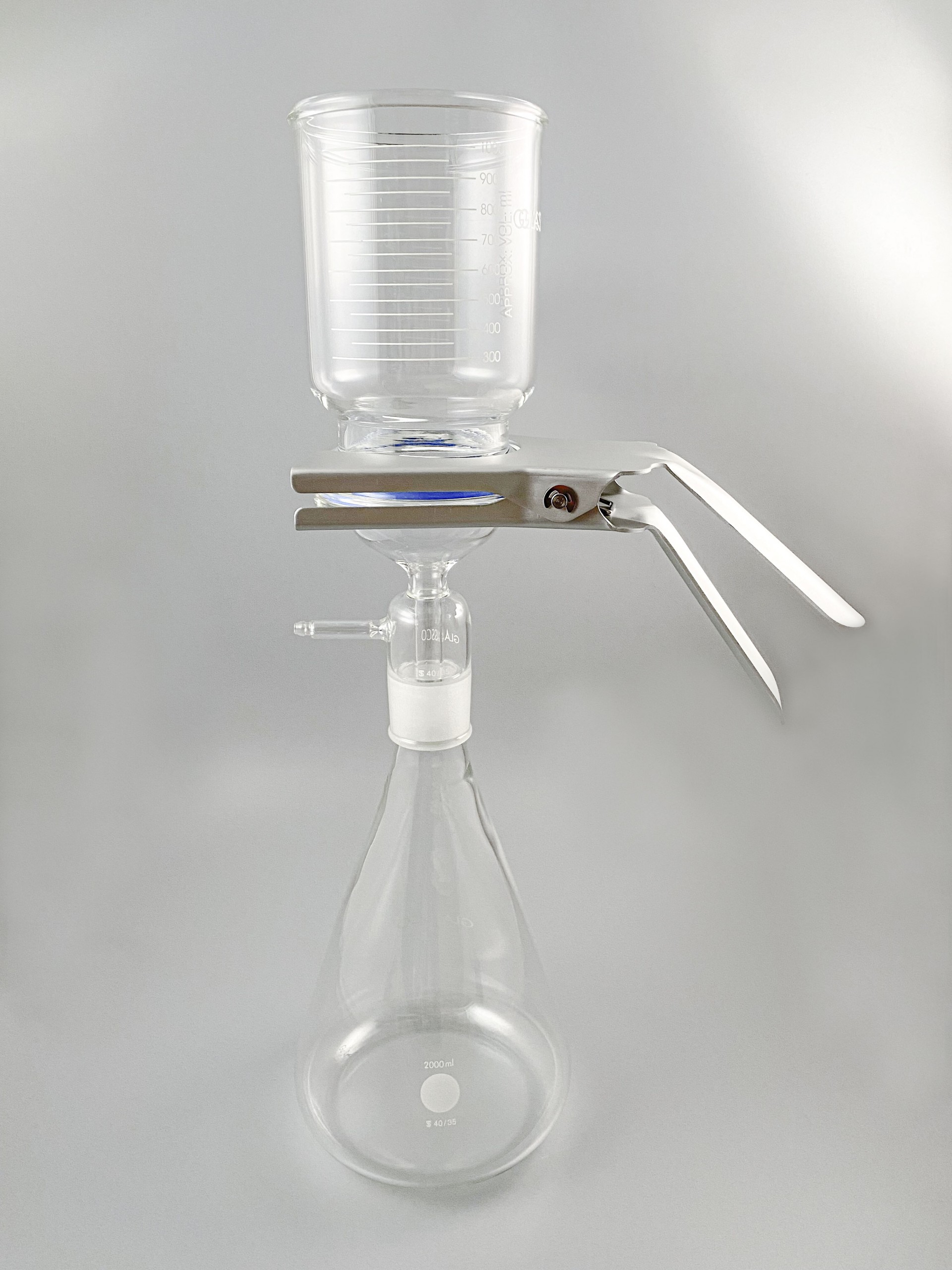不鏽鋼網玻璃過濾器 90mm (磨砂口式)